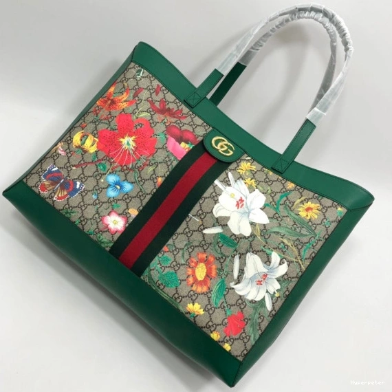 Hyperpeter Supreme Monogram GG Flora Large GUCCI Tote Ophidia Web 0727